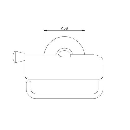 Nicolazzi Impero Держатель туалетной бумаги с крышкой, цвет: золото