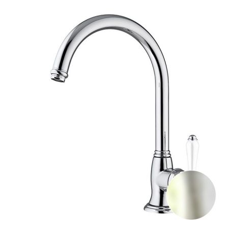 Nicolazzi Cucina Смеситель для раковины на 1 отверстие, цвет: никель полированный, артикул 3456NS76C