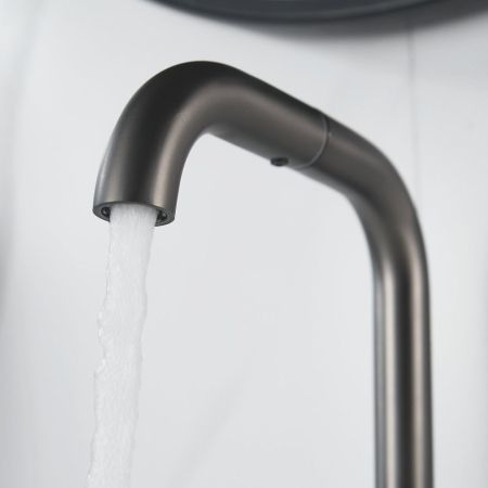 Смеситель для раковины Raffine F201T, оружейная сталь, артикул F201T