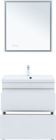 Тумба под раковину Aquanet Нота New 75 белый глянец