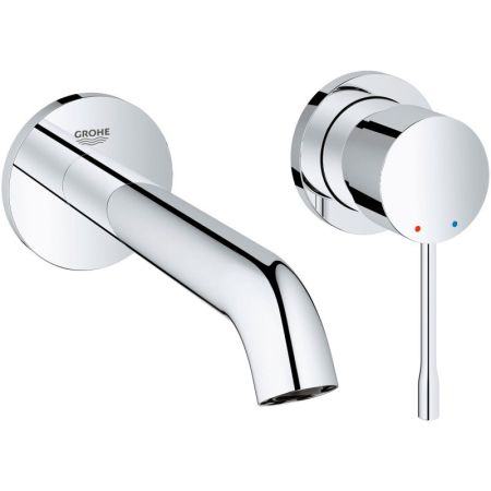 Смеситель для раковины GROHE Essence+ на 2 отверстия, внешняя часть, хром (19408001), артикул 19408001