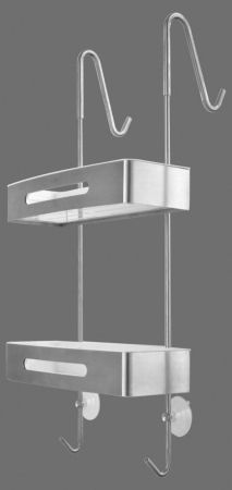 Полка угловая 2-х ярусная подвесная ART&MAX AM-T-2702B-S, артикул AM-T-2702B-S