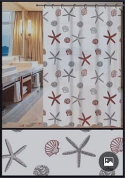 Штора для ванной FASHUN A8810, белый