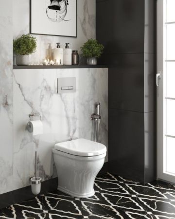 Унитаз приставной безободковый CEZARES GIUBILEO, артикул CZR-265-CBR