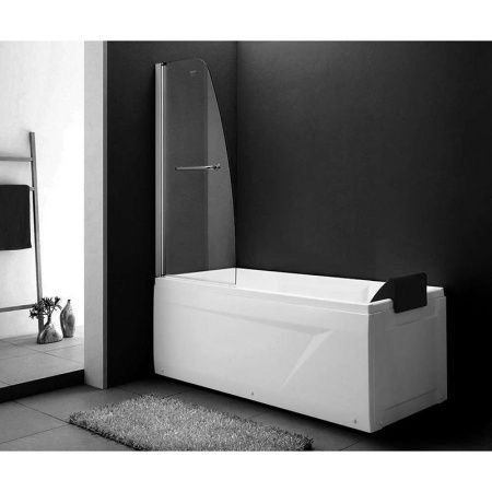 Шторка на ванну Gemy New Rockcoco 80х140 профиль Хром стекло прозрачное