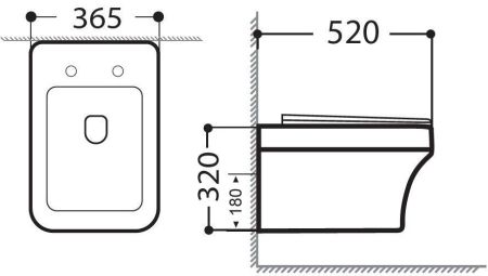 Унитаз подвесной Aquanet Elegant Rimless Elegant W LX-1163 Soft Close