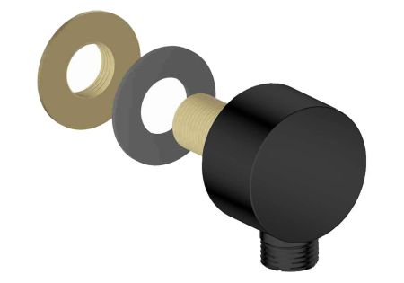 Шланговое подсоединение AQUATEK, матовый черный AQ2454MB, артикул AQ2454MB