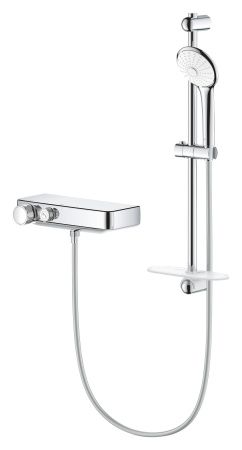 Термостатический смеситель для душа GROHE GRT SmartControl и душевой гарнитур Euphoria 110 Massage с душевой штангой 600 мм, хром (34720000) Термостатический смеситель для душа GROHE GRT SmartControl и душевой гарнитур Euphoria 110 Massage с душевой штангой 600 мм, хром (34720000)