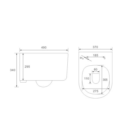 подвесные унитазы Vincea Унитаз подвесной Evo VT1-34S безободковый, цвет белый, ультратонкое soft-close сиденье,, артикул VT1-34S