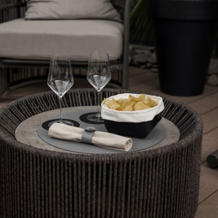 ADJ Круглый плейсмат, D30 см., цвет: серый/черный, артикул 0005.03/01