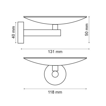 Мыльница Webert Rimini RI510101010, золото, артикул RI510101010