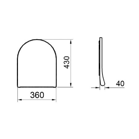 Сиденье с крышкой и микролифтом GURAL Slim Uno 53 / LUNA / SOLE, артикул YM00DRP330000