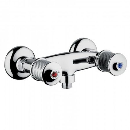 Bongio Impero Смеситель для душа, цвет хром/Blue and Red Swarovski, артикул 65523CR00