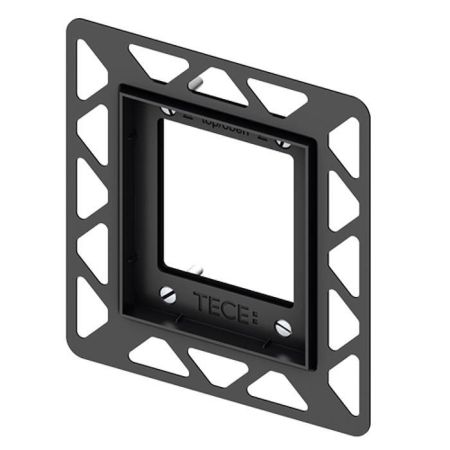 Монтажная рамка для установки стеклянных панелей TECEloop Urinal на уровне стены, TECE, 194*174 мм, регулировка глубины 5-18 мм, цвет хром глянцевый, артикул 9242649