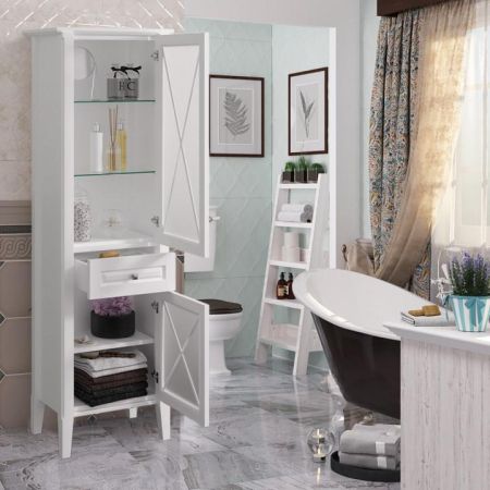 Пенал Палермо правый Opadiris Белый матовый, артикул 