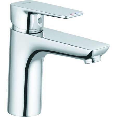 Смеситель для раковины, Kludi, Pure&Style, тип открывания воды-однорычажный, тип регулирования воды-керамический картридж, монтаж-на раковину/столешницу, отверстия для монтажа-1, высота, мм-160, вынос излива, мм-120, донный клапан-отсутствует, тип подводк, артикул 402920575