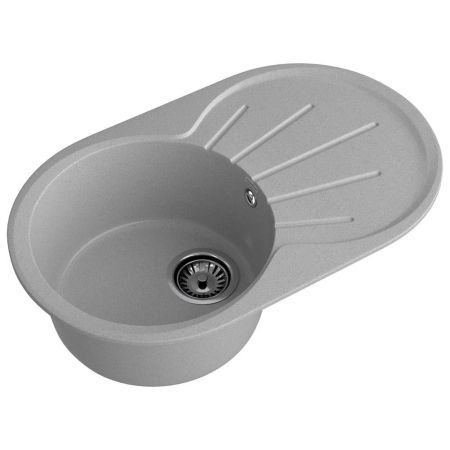 Кухонная мойка GranFest RONDO 750L, серый, артикул R-750L серый