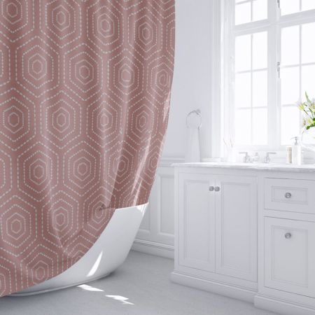 Штора для ванной комнаты FIXSEN DESIGN FX-1511, коричневый, артикул FX-1511