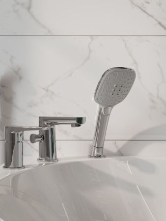 Смеситель на борт ванны Cersanit MODUO однорычажный (64100), артикул 64100