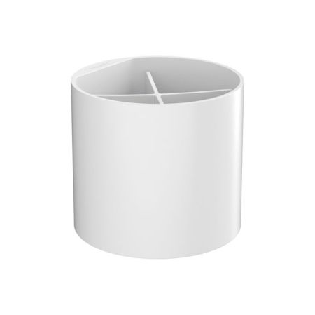 Стакан, Hansgrohe, WallStoris, одинарный, ширина,мм-126, глубина,мм-126, высота,мм-108, на штанге кликом, материал стакана-пластик, цвет-белый матовый, артикул 27921700