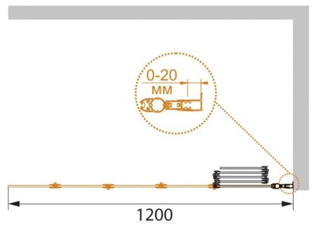 Душевая шторка на ванну CEZARES PRATICO-V-5