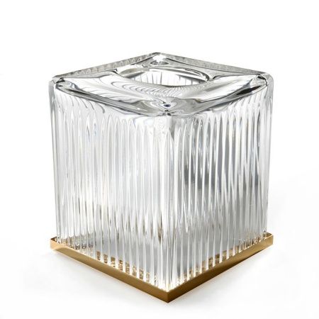 3SC ELEGANCE Контейнер для бумажных салфеток, 13х13х15 см, квадратный, настольный, цвет: прозрачный хрусталь/золото 24к. 3SC ELEGANCE Контейнер для бумажных салфеток, 13х13х15 см, квадратный, настольный, цвет: прозрачный хрусталь/золото 24к.