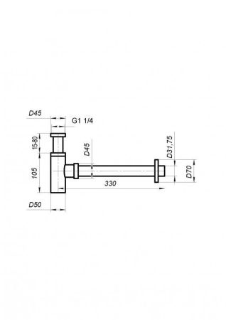 Сифон для раковины BelBagno BB-SMT2-01