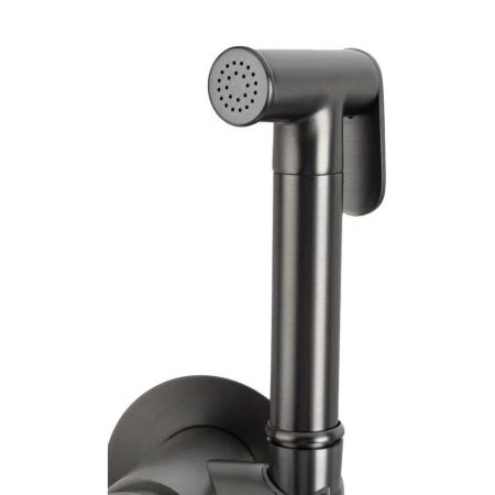 Гигиенический душ со смесителем встраиваемый FILARETE Roun FL100BG, графит