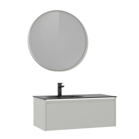 Тумба с раковиной ORKA Lisbon 90 подвесная, кашемировый матовый