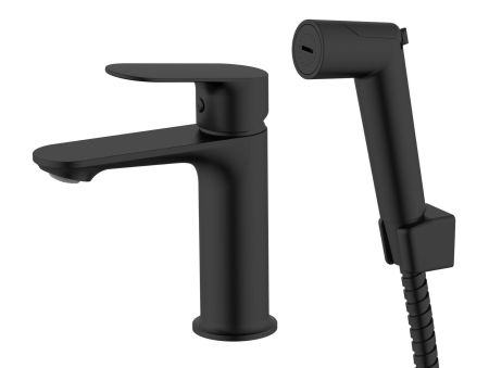 Смеситель Shore Blackс гигиен. душем, с акс., артикул: SHR27HB, артикул SHR27HB