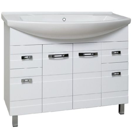 Тумба под раковину Runo Турин 105 4620750026684 Белая