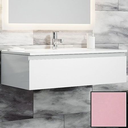 Тумба с раковиной SanVit Авеню-1 75 kavenu175 в цвете Ral подвесная Розовый глянец, артикул kavenu175