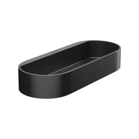 Корзинка, Hansgrohe, WallStoris, для хранения, ширина, мм-250, глубина, мм-100, высота, мм-39, материал-пластик, цвет-чёрный матовый, артикул 27913670