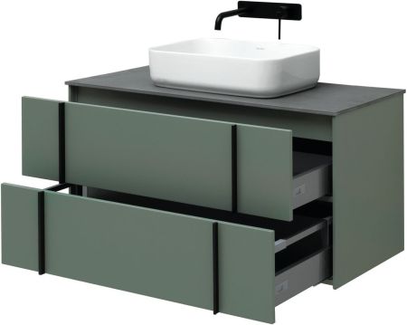 Тумба под раковину Allen Brau Reality 100 1.32007.CGM олива матовый, артикул 1.32007.CGM