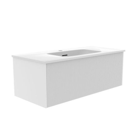 Тумба под раковину подвесная La Fenice Terra FNC-01-TER-B-100, белая, артикул FNC-01-TER-B-100