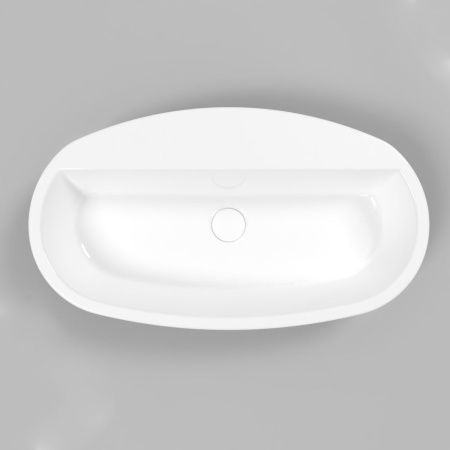 Умывальник WHITECROSS Obsidian D 65x37 (черный/белый глянец) иск. камень Умывальник WHITECROSS Obsidian D 65x37 (черный/белый глянец) иск. камень