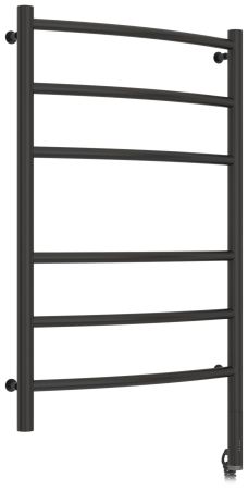 Полотенцесушитель электрический "ГАЛАНТ МЭМ" 800х500 / Прямой МЭМ правый (Матовый чёрный), артикул 31-5401-8050