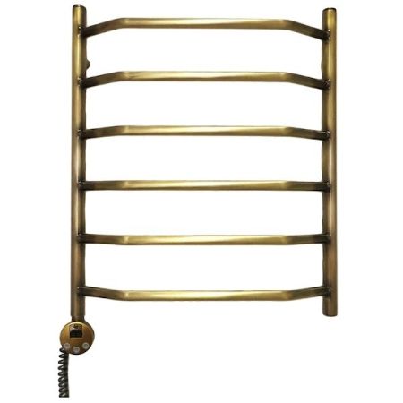 Электрический полотенцесушитель Domoterm Лаура П6 500*800 АБР E L Античная бронза, артикул ЛаураП6500*800АБРEL