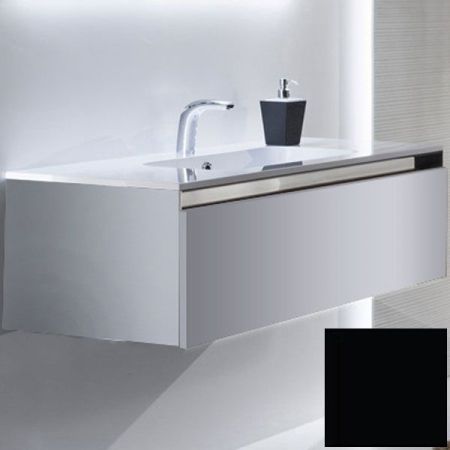 Тумба с раковиной SanVit Кубэ-1 60 kkube1060 в цвете Ral подвесная Черный глянец