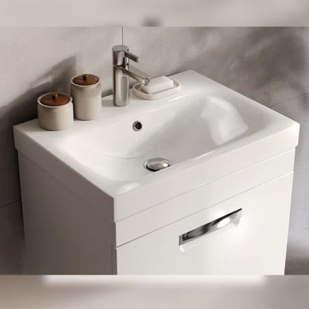 Тумба под раковину подвесная Velvex Estea tp.EST.MOD.60.1Y, 60 см, артикул tp.EST.MOD.60.1Y