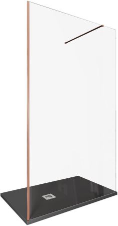 Душевая перегородка Allen Brau Infinity 1 120 3.21023.60 медь браш, артикул 3.21023.60