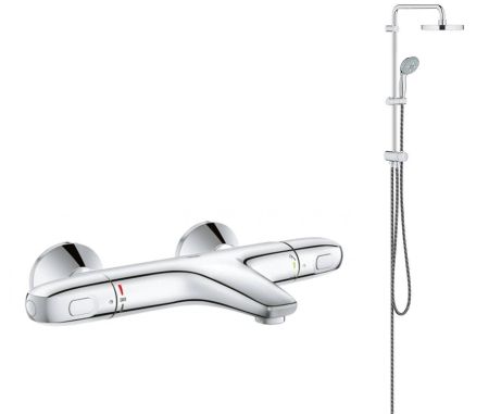Душевая система для ванны GROHE New Tempesta 200 с термостатом (NB0034), артикул NB0034