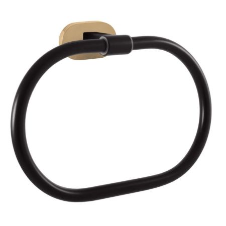 Кольцо для полотенец Rav Slezak YUKON YUA0104CMATZ, черный/золото