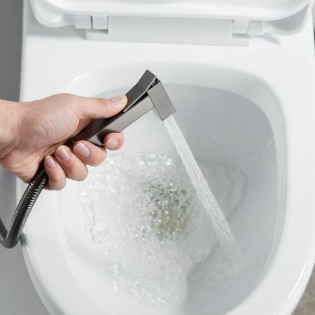 Гигиенический душ со смесителем Raffine F237T, оружейная сталь