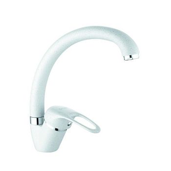 Смеситель для кухни D-Lin D150409-C, белый