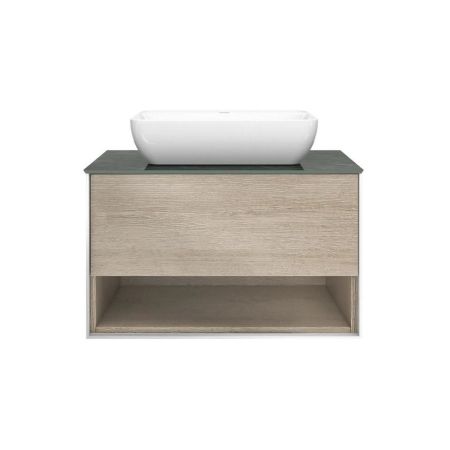 Тумба PLAZA Modern подвесная 80 дуб орегон 1 ящик + полка, артикул PLB.M.80.1\OAK.O