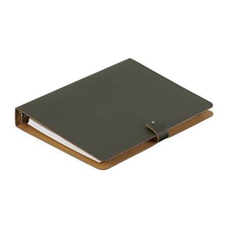 ADJ Блокнот А5, 16,5x25 см., цвет: оливковый/горчичный, артикул 1625.55/40