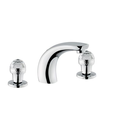AXO SWAROVSKI Смеситель для раковины на 3 отв. излив H150 мм, хром, артикул 27112