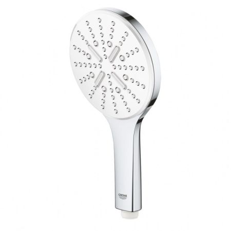 Ручной душ GROHE Rainshower SmartActive 130, 3 вида струй, белая луна (26544LS0), артикул 26544LS0