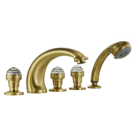 AXO SWAROVSKI См-ль на борт ванны, на 5 отв., бронза, артикул 18477